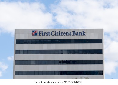 Houston, Texas, USA - February 15, 2022: A First Citizens Bank Office Building In Houston, Texas, USA. First Citizens Bank Is An American Family Owned Community Bank. 