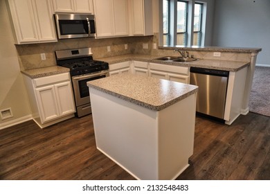 Houston, Texas USA - February 25 2021: This Is A Picture Of The Interior Of Newly Built Home, In A Master Built Subdivision.