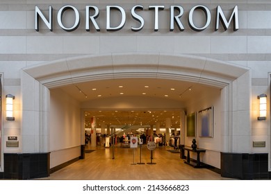 Houston, Texas, USA - February 25, 2022: Nordstrom Store In A Shopping Mall. Nordstrom, Inc. Is An American Luxury Department Store Chain. 