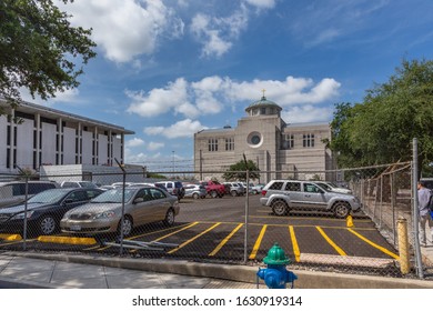 HOUSTON, TEXAS, USA - JULY 11, 2013: Co-Cathedral Of The Sacred Heart In Houston.