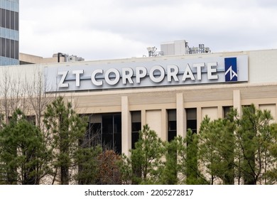 Houston, Texas, USA - March 13, 2022: ZT Corporate Headquarters In Houston, Texas, USA. ZT Corporate Is An American Private Equity Firm. 