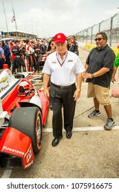 Houston, Texas/United States - June 29, 2014: At The Indy Car Houston Grand Prix Street Circuit. Owner Roger Penske.