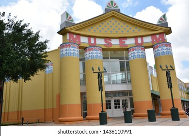 HOUSTON, TX - APR 18: Children's Museum of Houston in Texas, as seen on Apr 18, 2019. Average annual onsite attendance is approximately 800,000.
