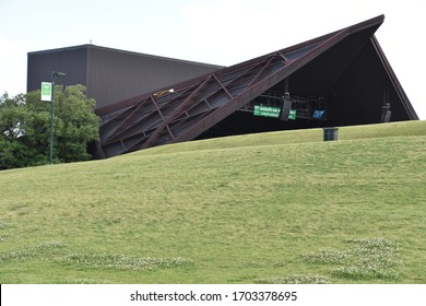 HOUSTON, TX – APR 18: Miller Outdoor Theater at Hermann Park in Houston, Texas, as seen on Apr 18, 2019. It is an outdoor theater for the performing arts.