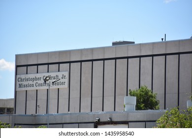 HOUSTON, TX - APR 19: Christopher C. Kraft Jr. Mission Control Center At Space Center In Houston Texas On Apr 19 2019. Its A NASA Johnson Space Center Official Visitor Center And Smithsonian Museum.