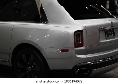 Houston, TX - January 20 2021 - The 2019 Rolls Royce Cullinan On Display At The 2021 Houston Summer Auto Show.