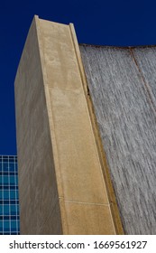 Houston, TX / USA - July 25, 2018: Edge Of The Williams Tower Water Wall