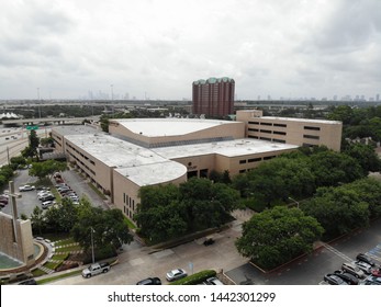 Houston, TX / USA - June 26 2019: Aerial View Of Southern Baptist Megachurch Houston's First Baptist Church In Houston Texas