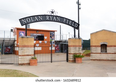 Houston TX/USA - 2017: Nolan Ryan Field, Alvin Independent School District In Alvin Texas