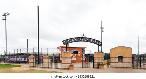 Houston TX/USA - 2017: Nolan Ryan Field, Alvin Independent School District In Alvin Texas