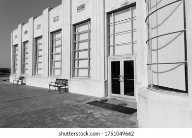 Houston TX/USA - May 2020: Built In 1940, The Art Deco William P Hobby Airport Terminal Building Is Now A Museum