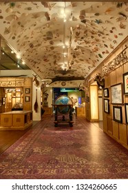 Houston, USA - February 26th 2019: Beautiful Corridor Of The Houston Museum Of Natural Science, Houston