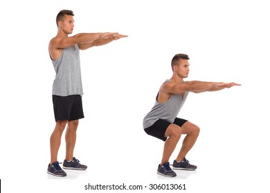 Image result for picture of someone doing squats"