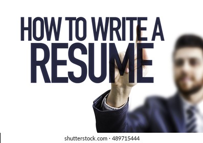 How To Write A Resume