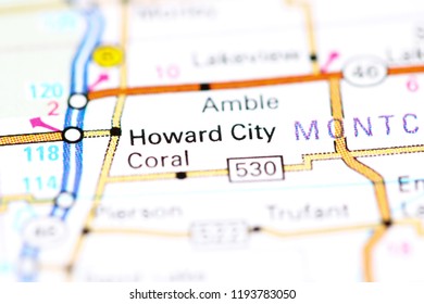 Howard City Michigan Map Howard City Michigan Usa On Map Stock Photo 1193783050 | Shutterstock