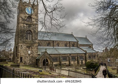 HOWARTH, ENGLAND - Circa 2015, The Church Made Famous By The Bronte Sisters In Howarth, England In Circa 2015.