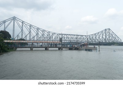 The Howrah Bridge, A Balanced Attached Cantilever Bridge Covering Over The Hooghly River In West Bengal, India, South Asia Pacific June 28, 2022