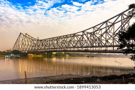 Howrah Bridge is a bridge with a suspended span over the Hooghly River in Kolkata, West Bengal, India.