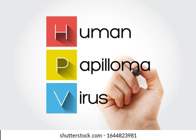 HPV - Human Papilloma Virus acronym, medical concept background