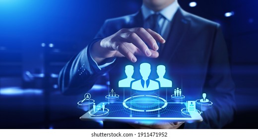 HR Human resources Recruitment Headhunting Team Building business concept. - Shutterstock ID 1911471952