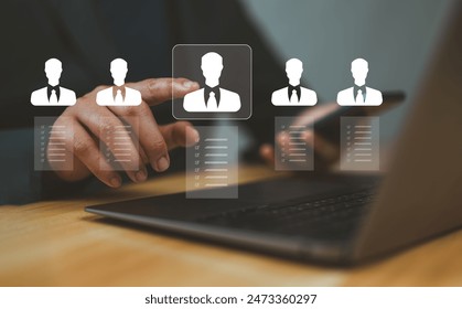 HR professional to selective career recruitment sites for finding new talent. Unemployment in job search by allowing them to register their resume, schedule job interview, Online technology
 - Powered by Shutterstock