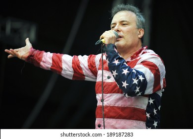 HRADEC KRALOVE, CZECH - JULY 5: American Singer Jello Biafra During Performance On Festival Rock For People In Hradec Kralove, Czech Republic, July 5, 2010.