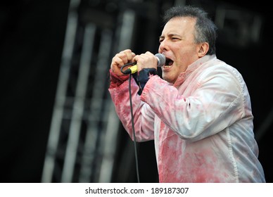 HRADEC KRALOVE, CZECH - JULY 5: American Singer Jello Biafra During Performance On Festival Rock For People In Hradec Kralove, Czech Republic, July 5, 2010.