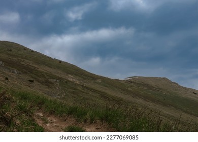 Hromove pass, national park Mala Fatra, Slovakia, spring cloudy day. Path to cottage under Chleb.  - Shutterstock ID 2277069085