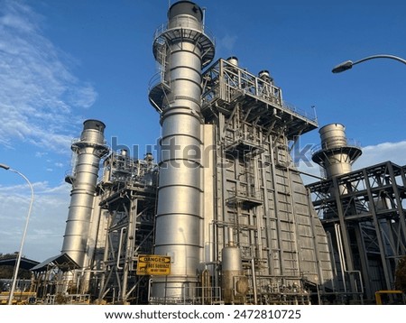 the HRSG with a single tall stack in combine cycle power plant