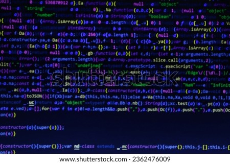 Html css coding screen, technology background of coding screen