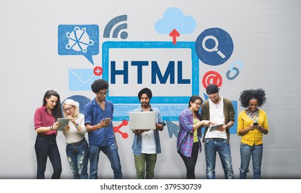 Html Internet Coding Website Software Concept Stock Photo 379530739 ...