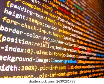 Html php java source code. Php code on blue background close up, pixels. Binary code transformed to error. Programming code. Mosaic pattern. Composite image of ebola word cluster. Binr 02.