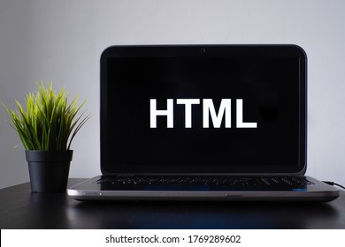 Html Programming Language Programming Training Concept Stock Photo ...