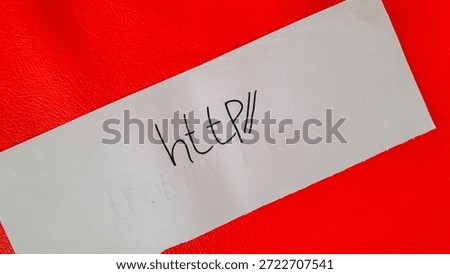 Http writing on a red background 