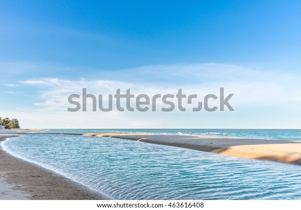 Hua Hin Thailand Beach Summer Sea Parks Outdoor Holidays Stock