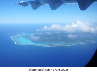 Huahine Island - From Airplane