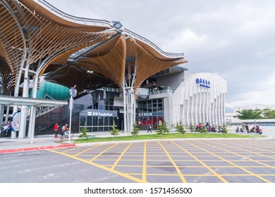 Hualien, Taiwan - Nov 9, 2019: Train Station, Hualien County, Taiwan. 