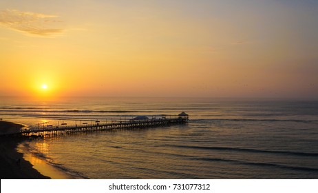 Huanchaco Beach In Peru