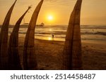 Huanchaco is a coastal town in Peru known for its unique reed boats, called "caballitos de totora". These boats have been used by local fishermen for thousands of years.