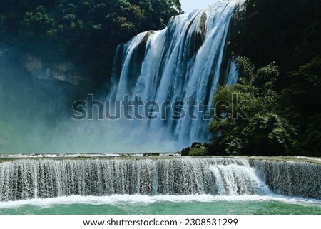 Huangguoshu waterfalls (Yellow-fruit tree waterfalls) Guizhou China