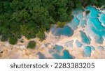 Huanglong scene in China(aerial photography)