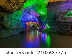 Huanglong Yellow Dragon Cave - China - nature travel background
