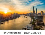 Huangpu River side of the city scenery