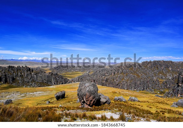 Huayllay Stone Forest Erosion Has Managed Stock Photo 1843668745 ...