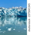 Hubbard Glacier in Alaska from a boat view