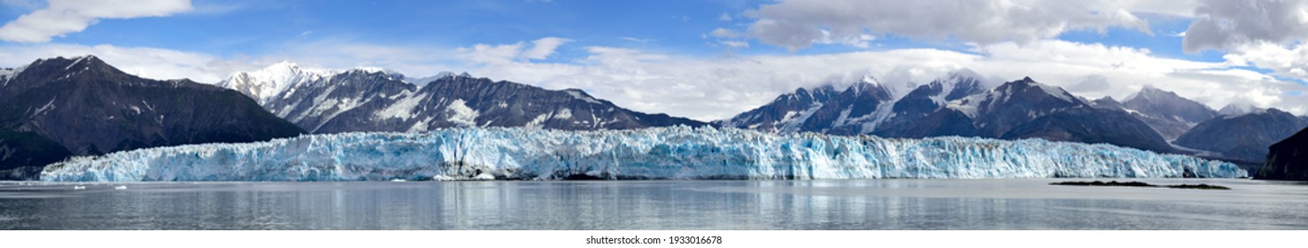 Hubbard Glacier From Cruise Ship In Alaska