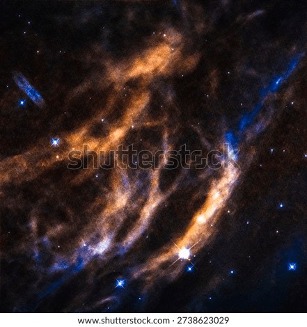Hubble's Cosmic Bubbles a large bubble-like structure wrapped around an extremely large, bright type of star known as a Wolf-Rayet Star. Photo of outer space. Outer space and universe in photo.