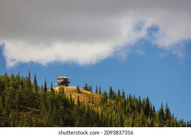 Huckelberry Fire Lookout Tower At Glacier National Park