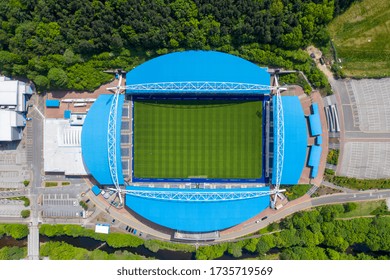 Huddersfield UK, 19th May 2020: Top Down Aerial Photo Of The John Smith's Stadium Home Of The Huddersfield Town Football Club In The City Of Huddersfield Borough Of Kirklees In West Yorkshire Britain