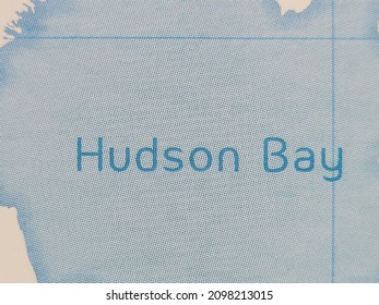 Hudson Bay In The Realistic World Map